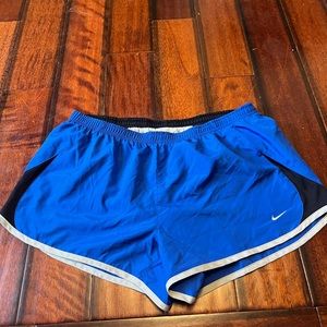 Blue Nike shorts